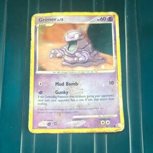 Grimer Trading Card - Purple and Yellow Design